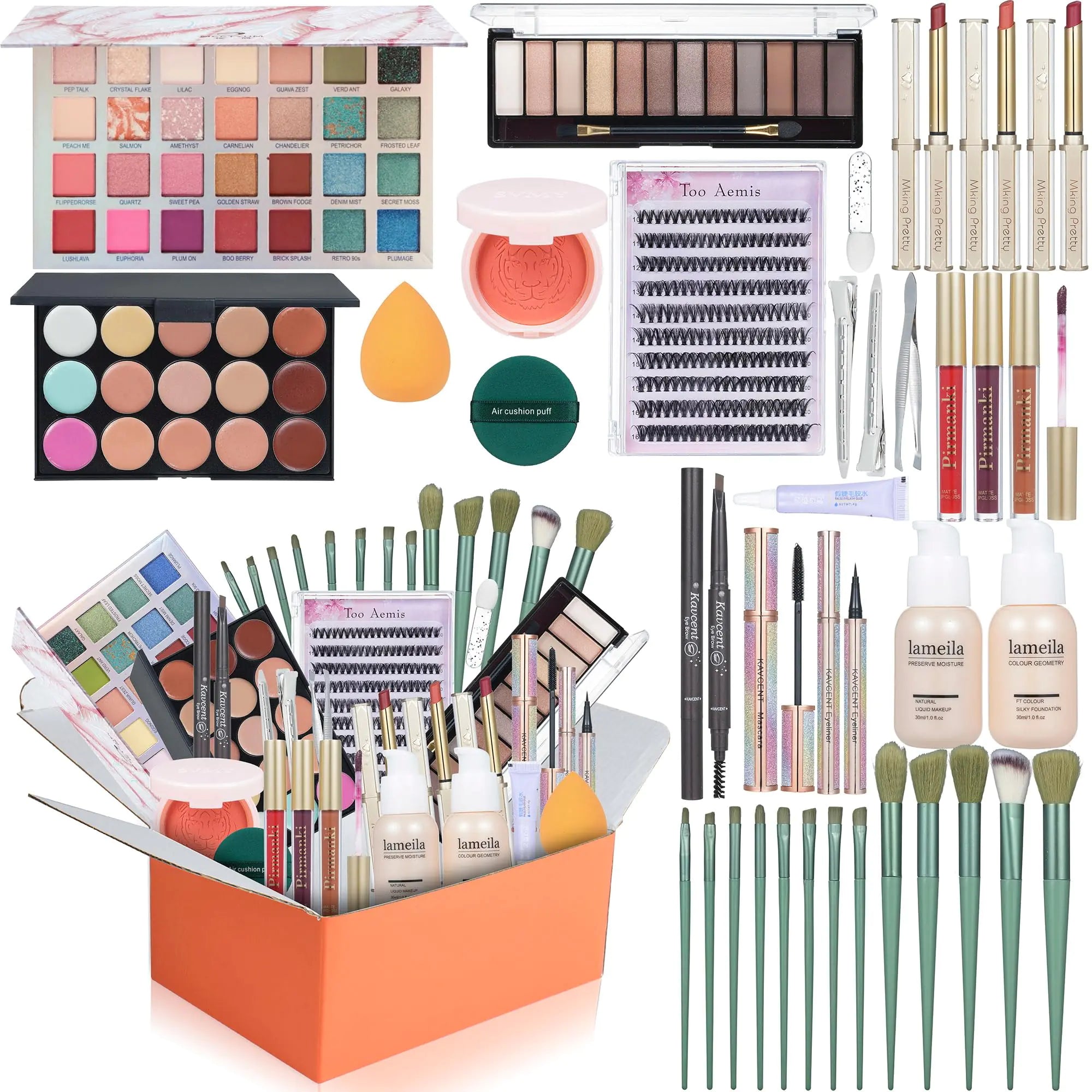 All-in-One Makeup Kit – Full Glam Set for Women