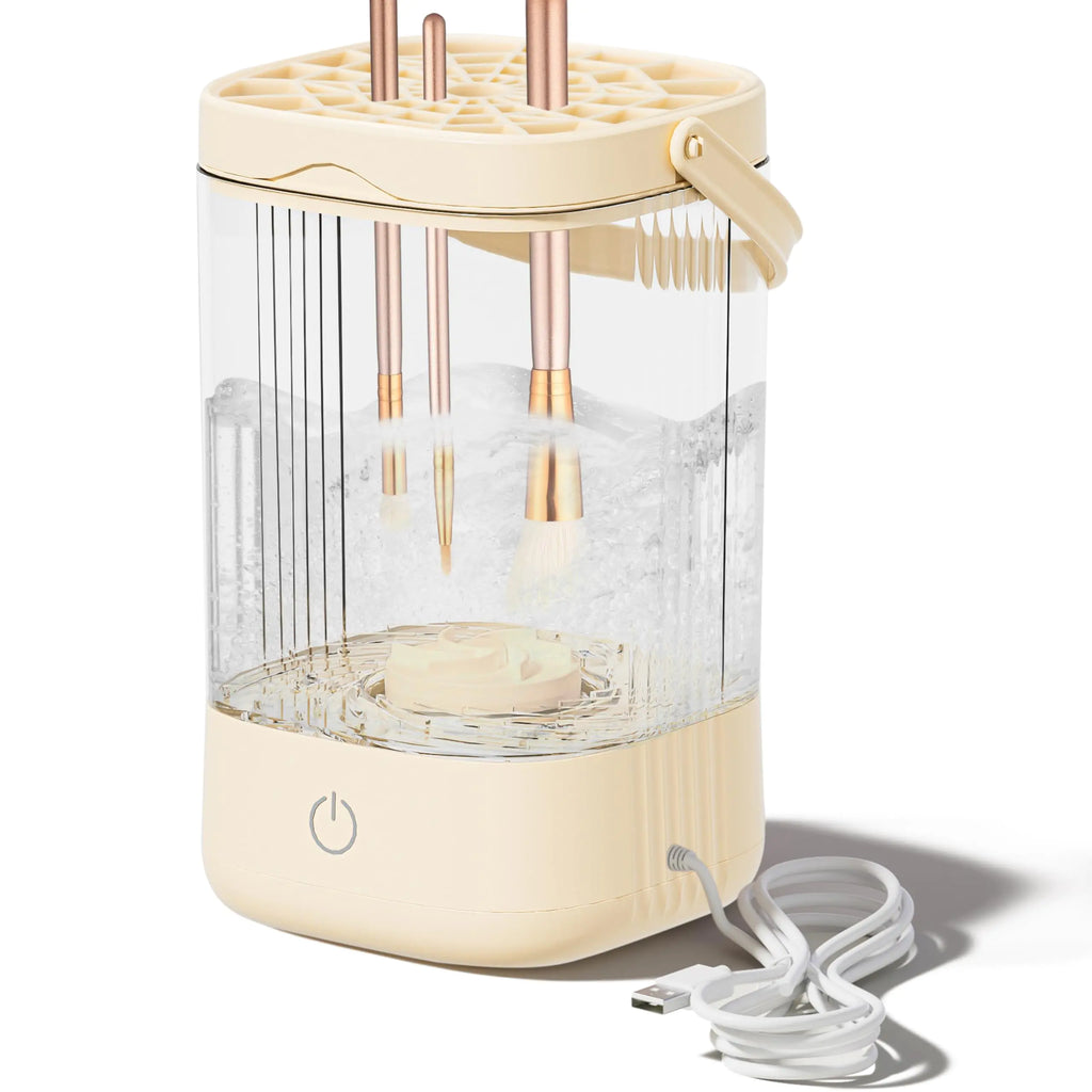 Electric Makeup Brush Cleaner – Portable & Automatic